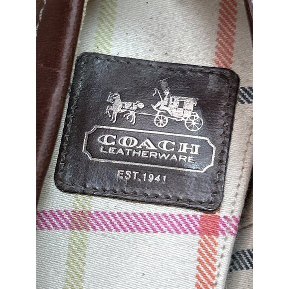 Coach Leatherware Brown Suede & Leather Tassel Heels Size 8.5 - Picture 4 of 9